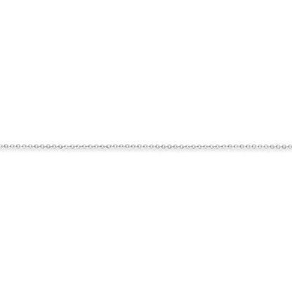 Ladies Platinum  Trace Link Pendant Chain Necklace - 1mm gauge - CLNR02734