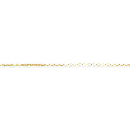 9ct Gold  Oval Belcher Pendant Chain Necklace - 1.6mm gauge - CNNR02015D