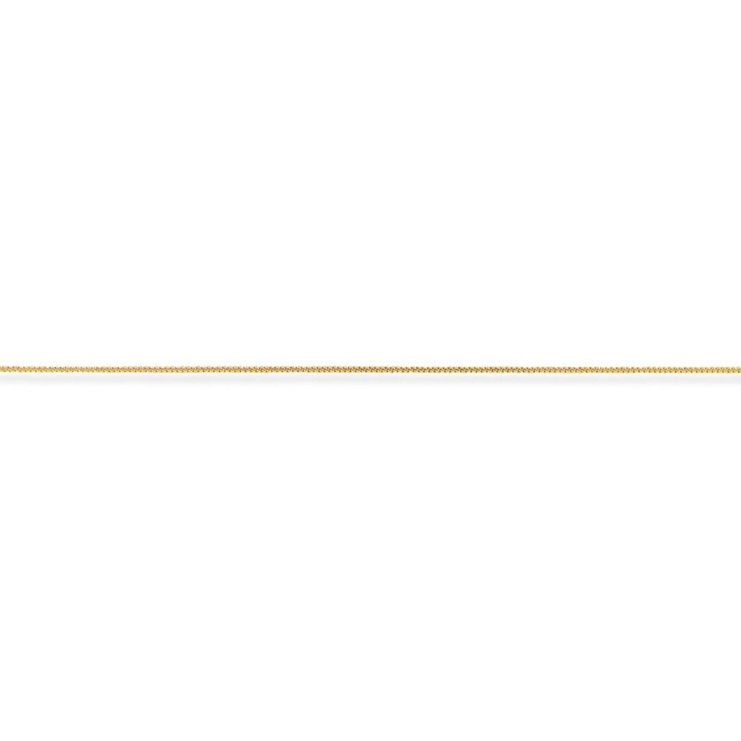 9ct Gold  Diamond-Cut Curb Pendant Chain Necklace - 0.65mm gauge - CNNR02024C