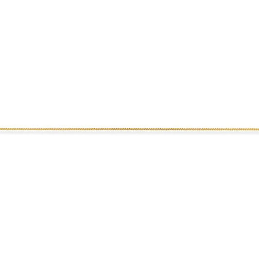 9ct Gold  Diamond-Cut Curb Pendant Chain Necklace - 0.65mm gauge - CNNR02024C