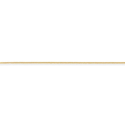 9ct Gold  Classic Curb Pendant Chain Necklace - 1.2mm gauge - CNNR02025B