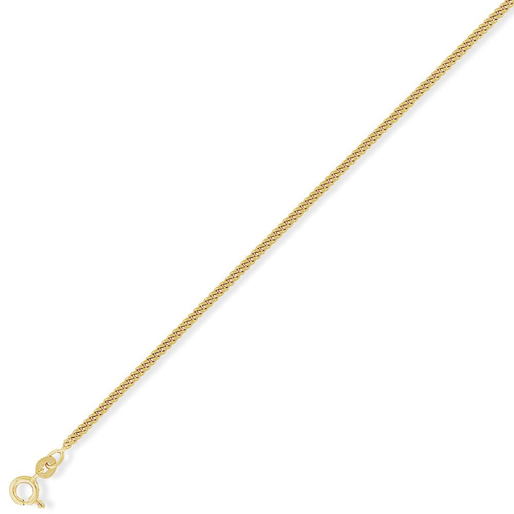 9ct Gold  Classic Curb Pendant Chain Necklace - 2.1mm gauge - CNNR02025F