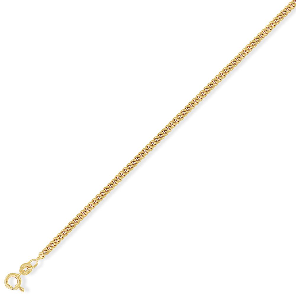 9ct Gold  Classic Curb Pendant Chain Necklace - 2.3mm gauge - CNNR02025G