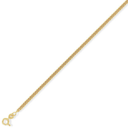 9ct Gold  Classic Curb Pendant Chain Necklace - 2.3mm gauge - CNNR02025G