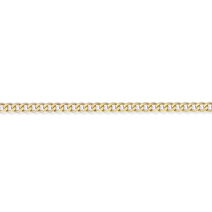 9ct Gold  Quality Curb Pendant Chain Necklace - 4.3mm gauge - CNNR02026D