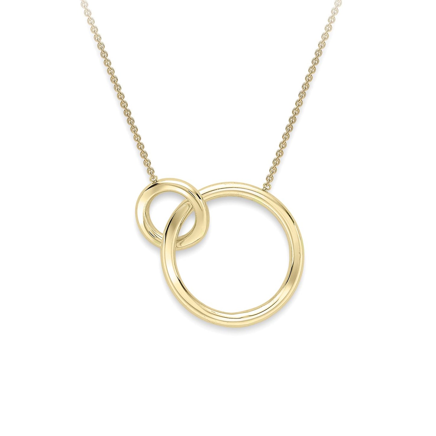 9ct Gold  Lil n Large Magic Hoops Necklace - CNNR02132-17