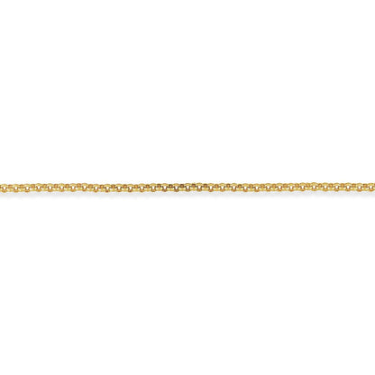 9ct Gold  Round Belcher Pendant Chain Necklace - 2.6mm - CNNR02262