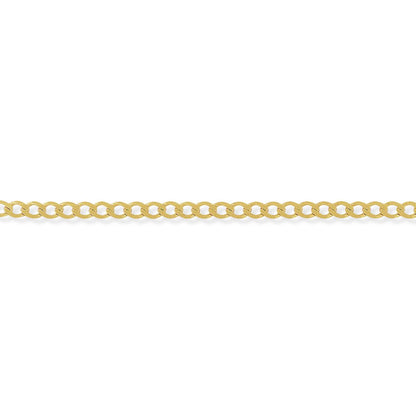 9ct Gold  Curb Pendant Chain Bracelet 4.2mm gauge 8.25 inch - CNNR02275