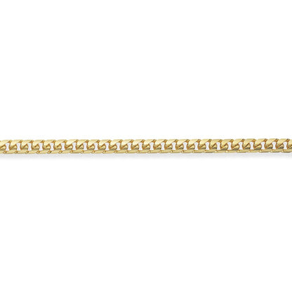 9ct Gold  Bombe Domed Curb Chain Bracelet 4mm 7 inch - CNNR02331