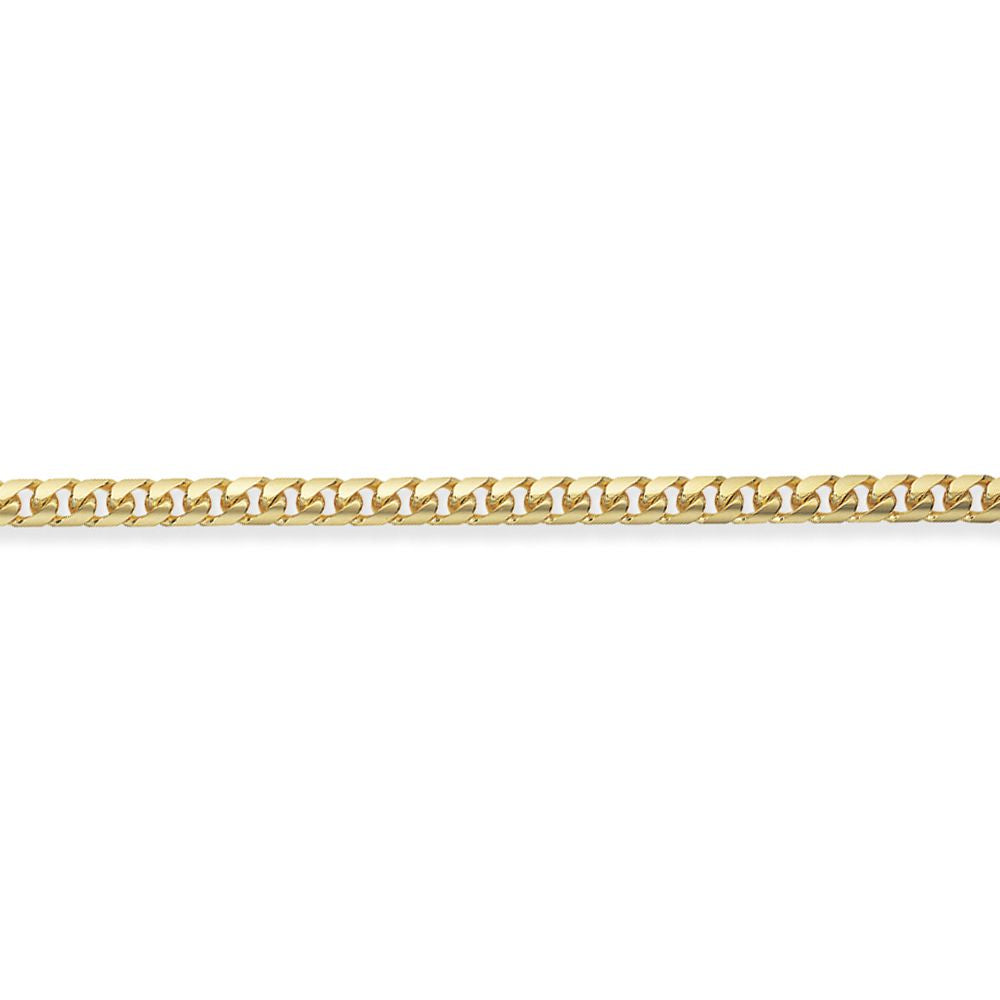 9ct Gold  Bombe Domed Curb Chain Necklace Bracelet 4mm - CNNR02331