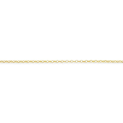 9ct Gold  Heavy Oval Belcher Pendant Chain Necklace - 2.6mm - CNNR02384