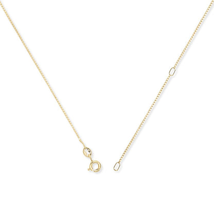 9ct Gold  Convertible Box to Pendant Chain Necklace - 0.8mm - CNNR02454L