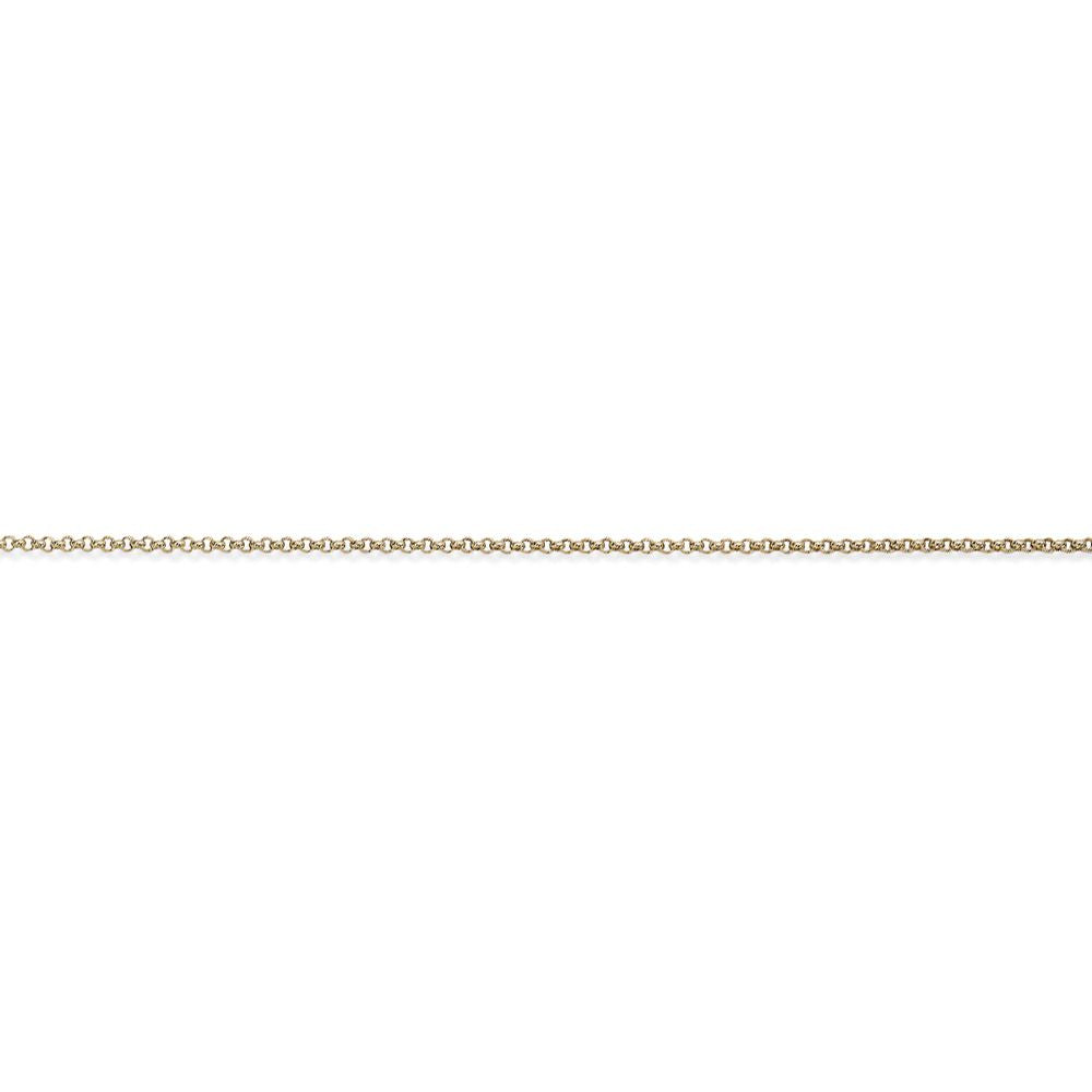 9ct Gold  Round Belcher Pendant Chain Bracelet 2.1mm 7.25 inch - CNNR02531