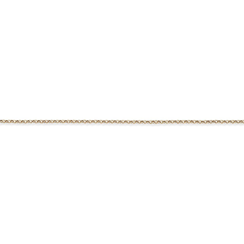 9ct Gold  Round Belcher Pendant Chain Necklace - 1.9mm - CNNR02661