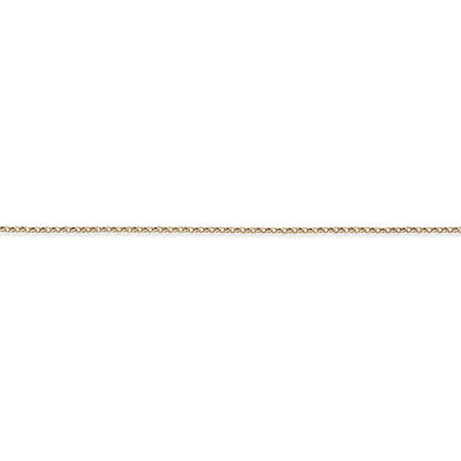 9ct Gold  Round Belcher Pendant Chain Necklace - 1.9mm - CNNR02661