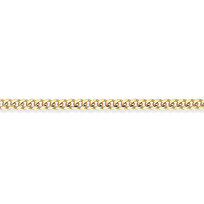 9ct Gold  Bombe Dombed Curb Bracelet 3.5mm 8.5" 21cm - CNNR02675-08