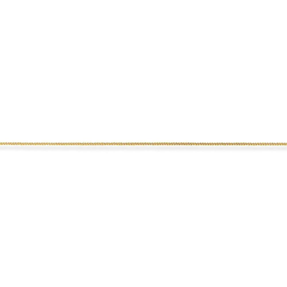 9ct Light Yellow Gold  Curb Pendant Chain Necklace - 0.9mm gauge - CNNR02712