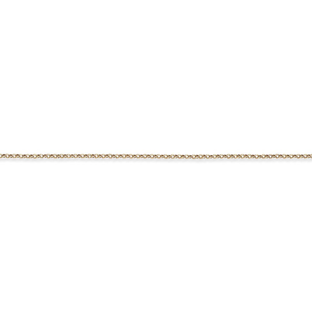 9ct Gold  Round Belcher Pendant Chain Necklace - 1.5mm - CNNR02738