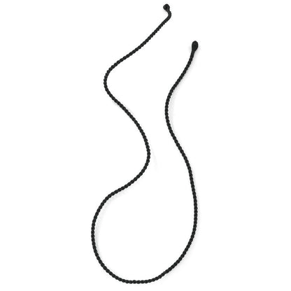 Black String Cord  Twisted Pendant Carrier Necklace 20" 50cm - CNNR02786