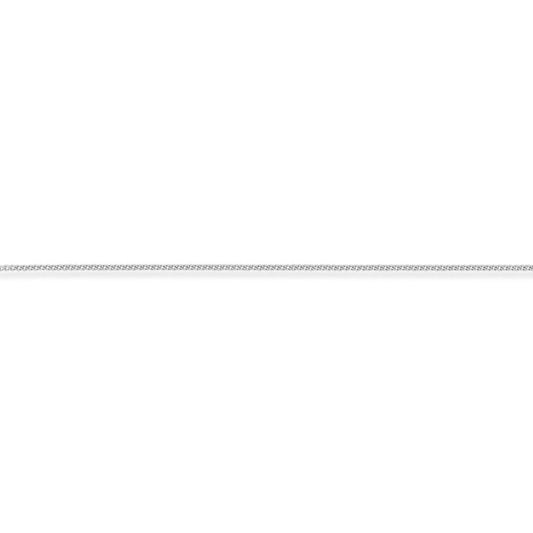 9ct White Gold  Classic Curb Pendant Chain Necklace - 1.2mm gauge - CNNR02868