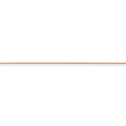 9ct Pink Rose Gold  Classic Curb Pendant Chain Necklace - 1.1mm - CNNR02869