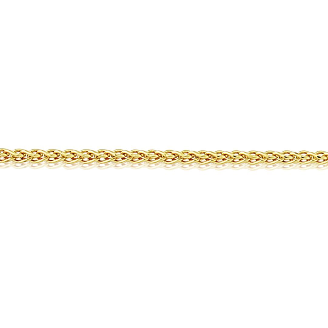 9ct Gold  Silky Spiga Pendant Chain Necklace - 1.1mm Gauge - CNNR02962