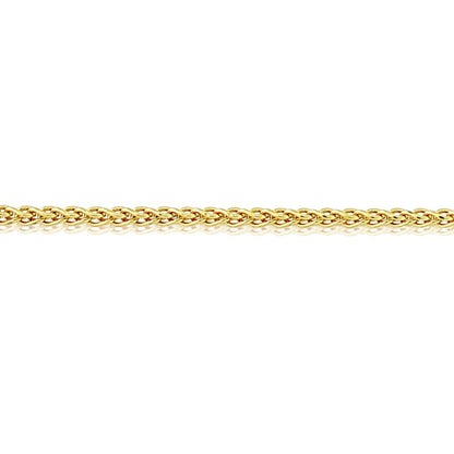 9ct Gold  Silky Spiga Pendant Chain Necklace - 1.1mm Gauge - CNNR02962