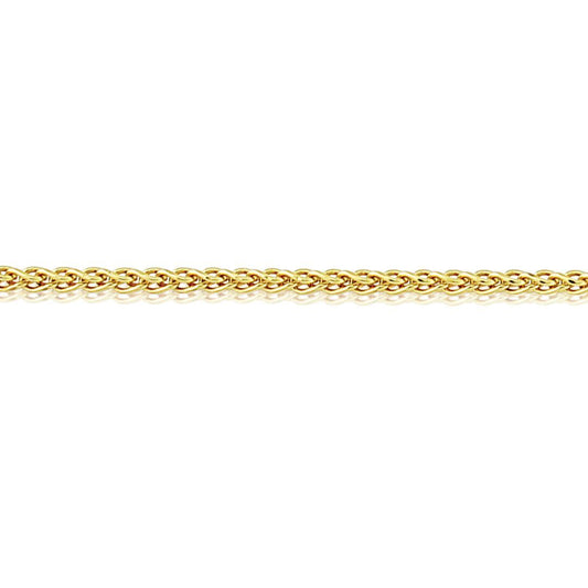 9ct Gold  Silky Spiga Pendant Chain Necklace - 1.1mm Gauge - CNNR02962