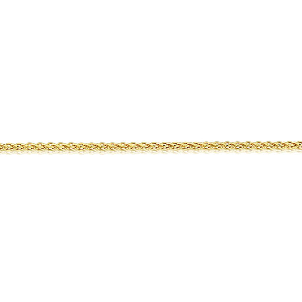 9ct Gold  Silky Spiga Pendant Chain Necklace - 1.5mm Gauge - CNNR02963