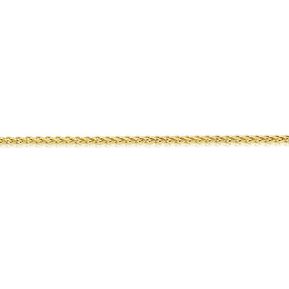 9ct Gold  Silky Spiga Pendant Chain Necklace - 1.5mm Gauge - CNNR02963