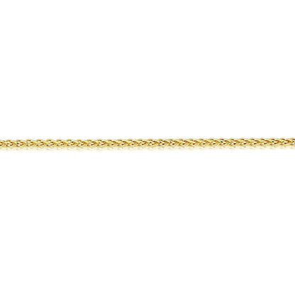 9ct Gold  Silky Spiga Pendant Chain Necklace - 1.5mm Gauge - CNNR02963