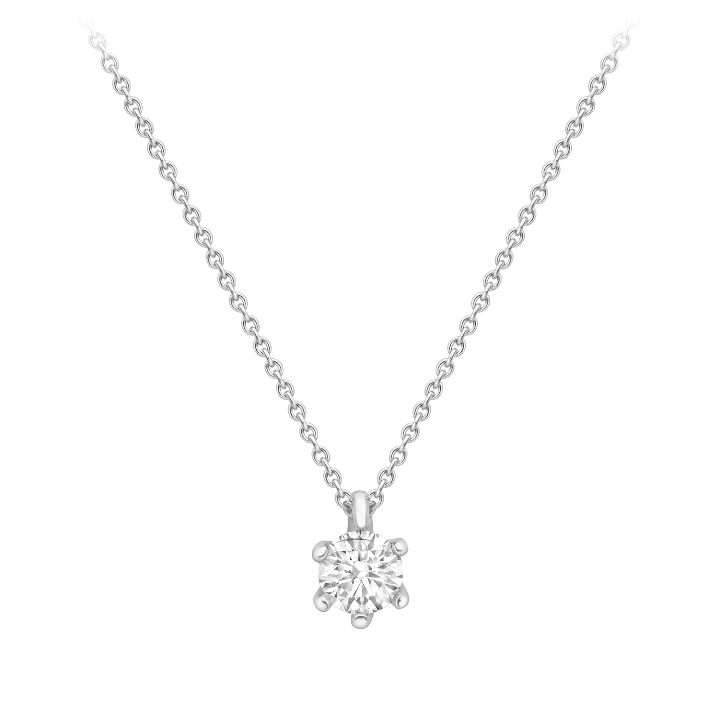 18ct Gold  Diamond Necklet 18"/45cm - CWNR02243-18