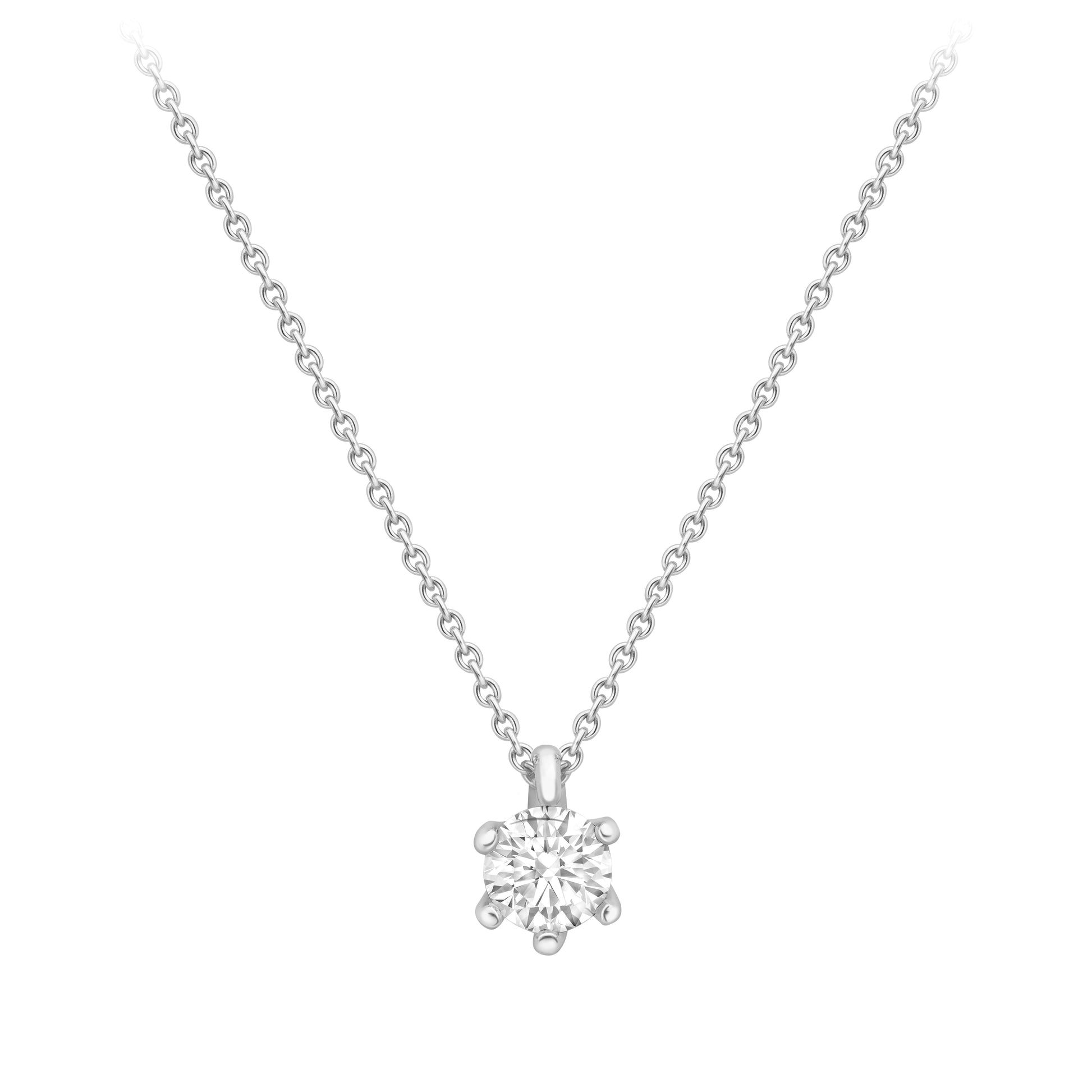 18ct Gold  Diamond Necklet 18"/45cm - CWNR02243-18