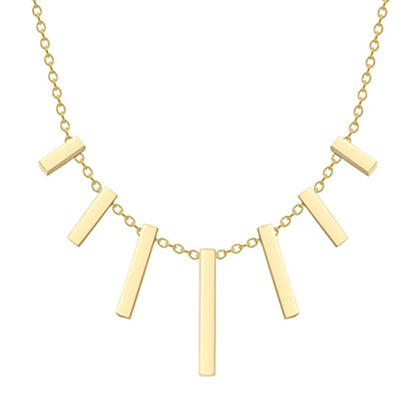 18ct Gold  18K Barrel Cascade Neklace - CXNR0200023-18