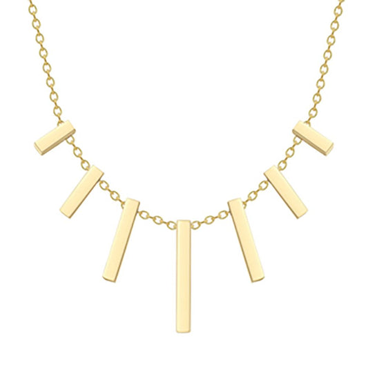 18ct Gold  18K Barrel Cascade Neklace - CXNR0200023-18