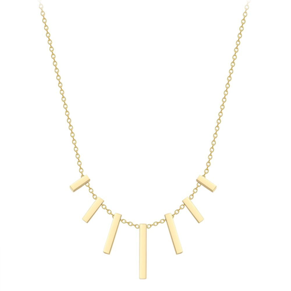 18ct Gold  18K Barrel Cascade Neklace - CXNR0200023-18