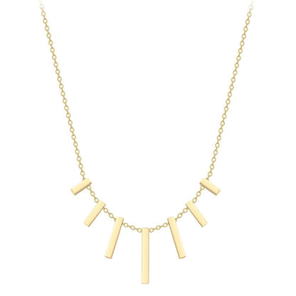 18ct Gold  18K Barrel Cascade Neklace - CXNR0200023-18