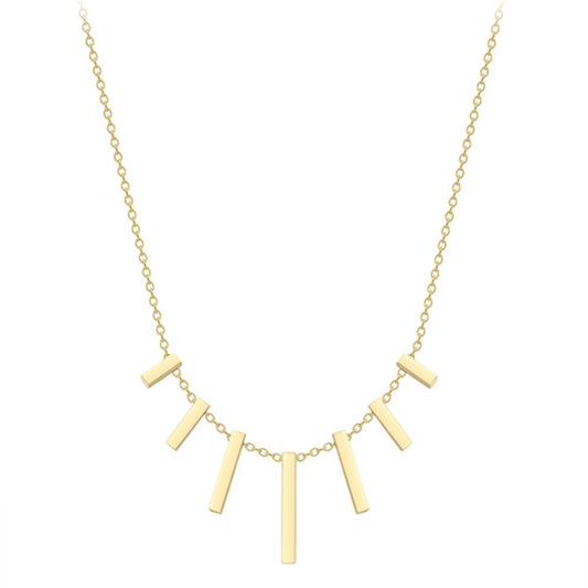 18ct Gold  18K Barrel Cascade Neklace - CXNR0200023-18