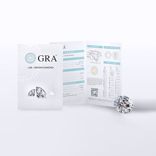 9ct Gold  LAB Created Diamond Solitaire Gypsy Ring 6.5mm 1 Carat - LABJRN192-100