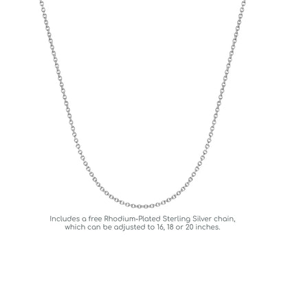 Sterling Silver  CZ Micro-Pave Bead Necklace - GVP313