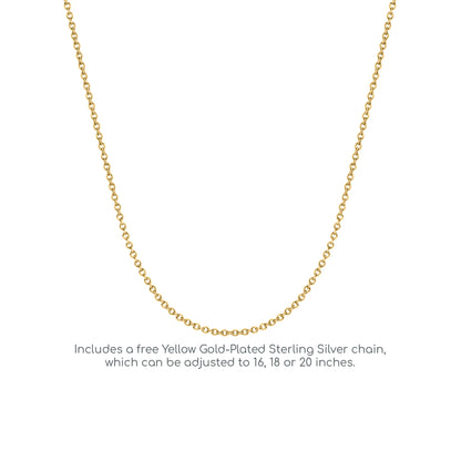 9ct Gold  Diamond Initial Charm Pendant Letter V - INNR0212-V