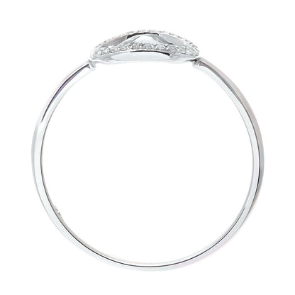 9ct White Gold  Round 7pts Diamond Circle Dress Ring - DR1AXL507W