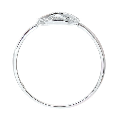 9ct White Gold  Round 7pts Diamond Circle Dress Ring - DR1AXL507W