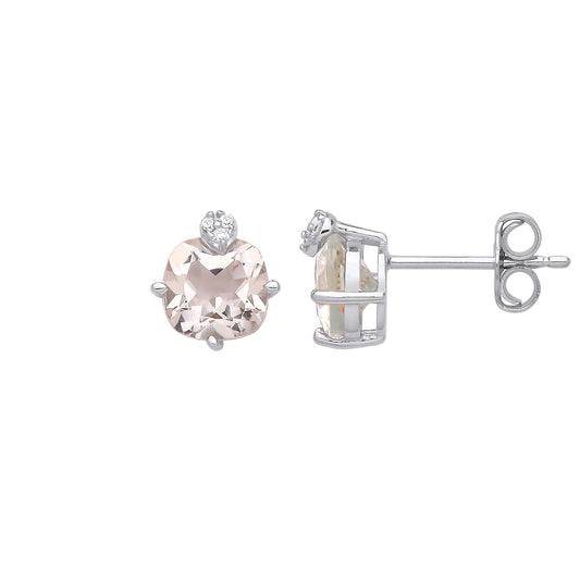 Silver  Little Hat Accent Solitaire Stud Earrings - EAG1265