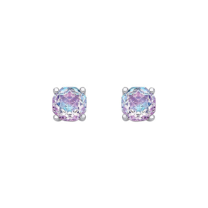 Sterling Silver 6mm Rose Cut Octagonal Studs - Lavender Blue - EAG1305-LB