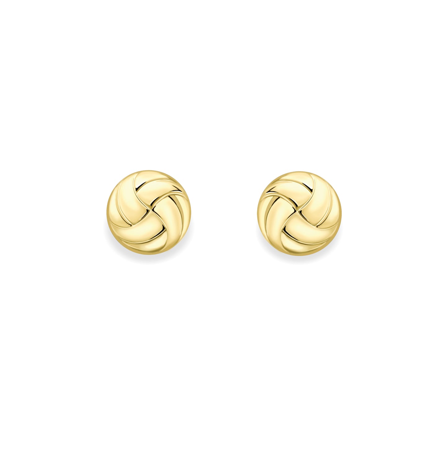 9ct Gold  Button Studs - EANR02192