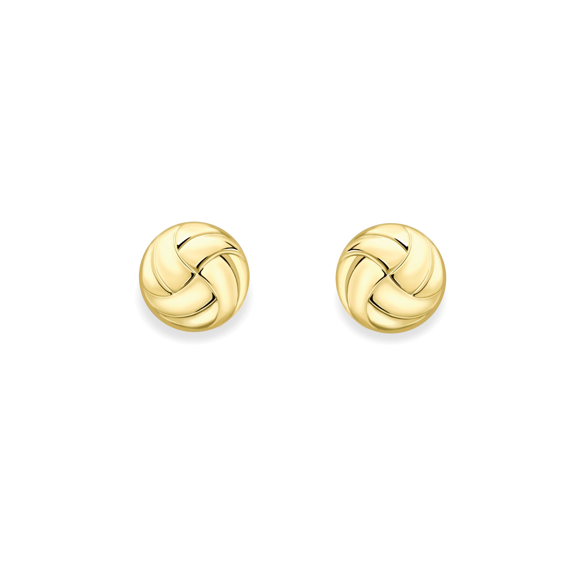 9ct Gold  Button Studs - EANR02192