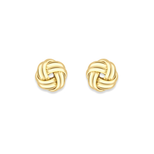 9ct Gold  Knot Earrings - EANR02196