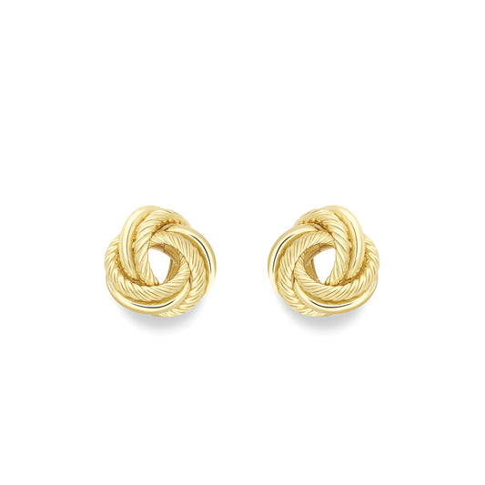 9ct Gold  Knot Earrings - EANR02239