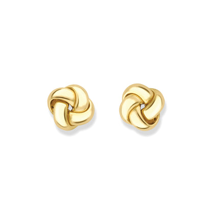 18ct Gold  18ct Knot Earrings - EGNR02608